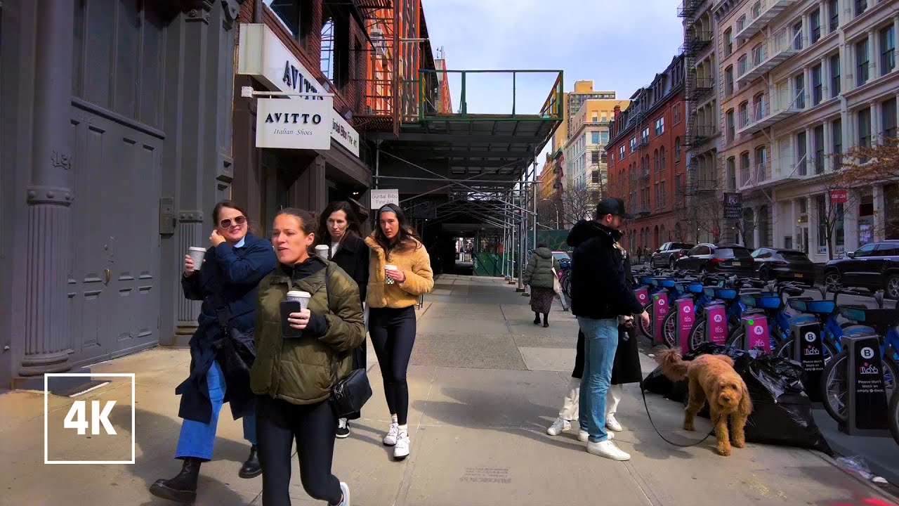 New York, Amerika Serikat | SoHo | Tur Jalan Kaki 4K