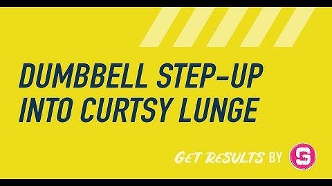 Dumbbell Step-Up into Curtsy Lunge