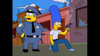 The Simpsons - Marge becomes a police officer for the Springfield PD