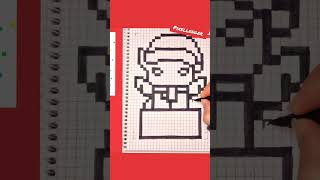 С Новым Годом 2024 -Год Дракона. Рисуем по клеточкам. Пиксель Арт How to Draw Pixel Art 2024 Dragon