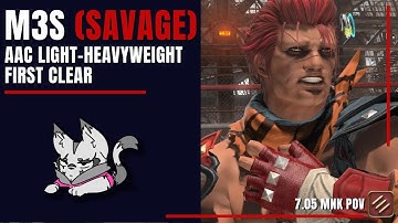 MNK PoV | Brute Bomber (Savage) - AAC Light-Heavyweight M3S - tyfp First Clear - FFXIV Patch 7.05