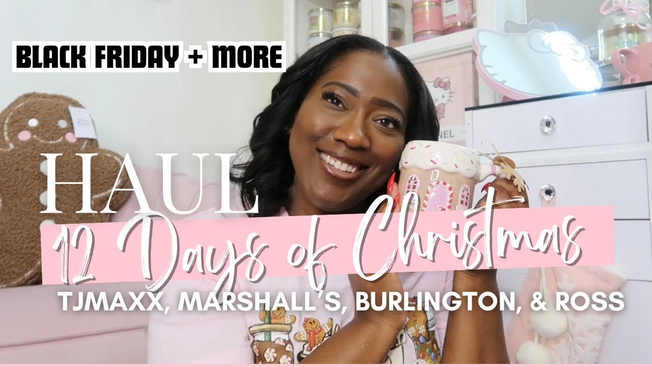 12 DAYS OF CHRISTMAS BLACK FRIDAY HAUL PINKMAS GOODIES TJ MAXX