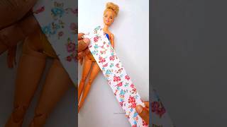 DIY doll dress making|Barbie Hacks and Crafts #diy #joancreations #dress #miniature #fashion #shorts