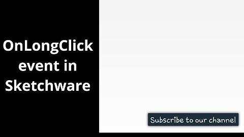 OnLongClick event in Sketchware
