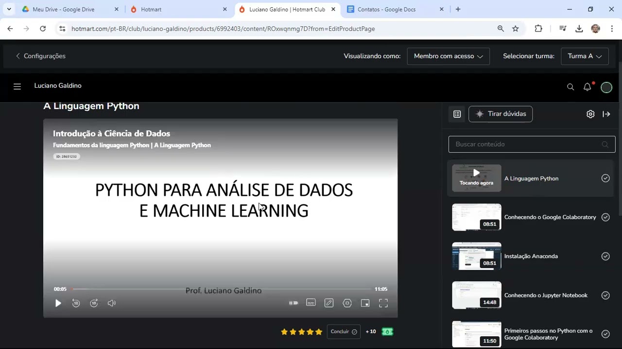 Apresentação do curso Introdução à Ciência de Dados
