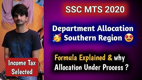 SSC MTS 2020 Department Allocation List Out for Southern Region | Allocation under Process?