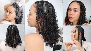 VIRAL Boho Braids On Natural Hair. Boho braids on 3b curly hair. No extension