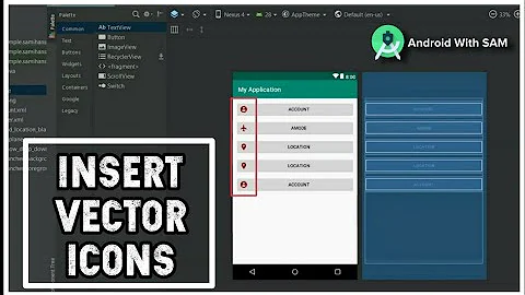 Adding Icons , changing their color , size , opacity and name in Android Studio latest version