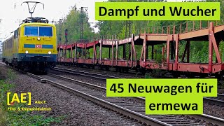 45 Neuwagen für ermewa - Dampf und Wucher an der Lieblingsstelle - Alex E AE