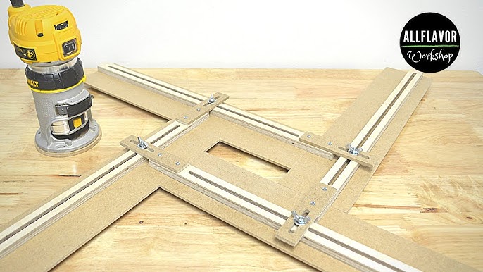 Make your own adjustable DIY Router Template ! A must have Jig ! 