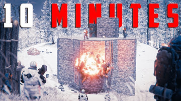 ROCK TO RAID DEFENCE IN 10 MINUTES - Rust Movie