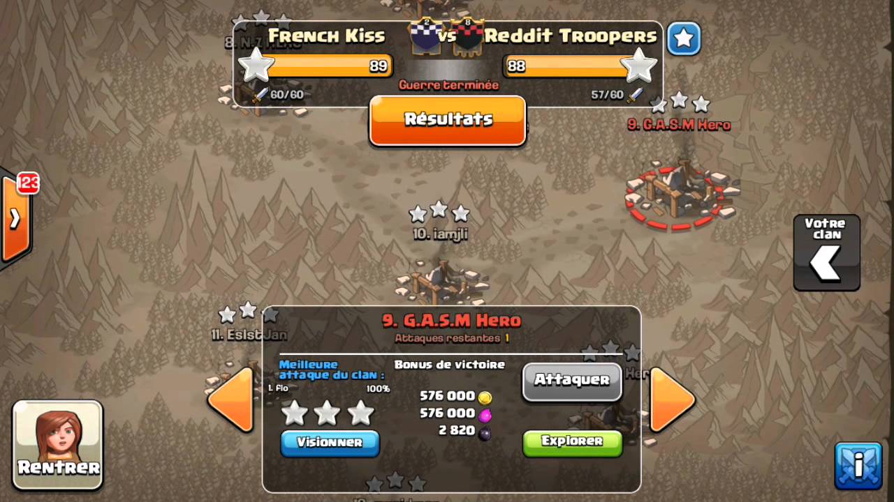 Full war recap French Kiss vs Reddit Troopers FK raids
