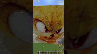 minecraft sonic the best SUPER SONIC we live we love we live meme build ever