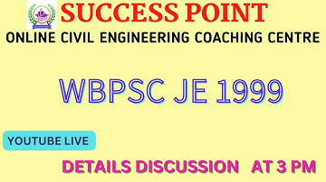 WBPSC JE 1999 QUESTION DETAILED DISCUSSION     AT 09/07/2023