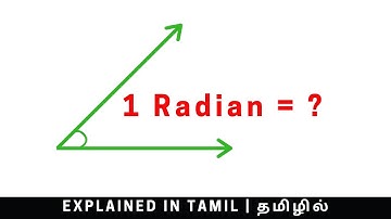 What is Radians? | Explained in Tamil - தமிழில்