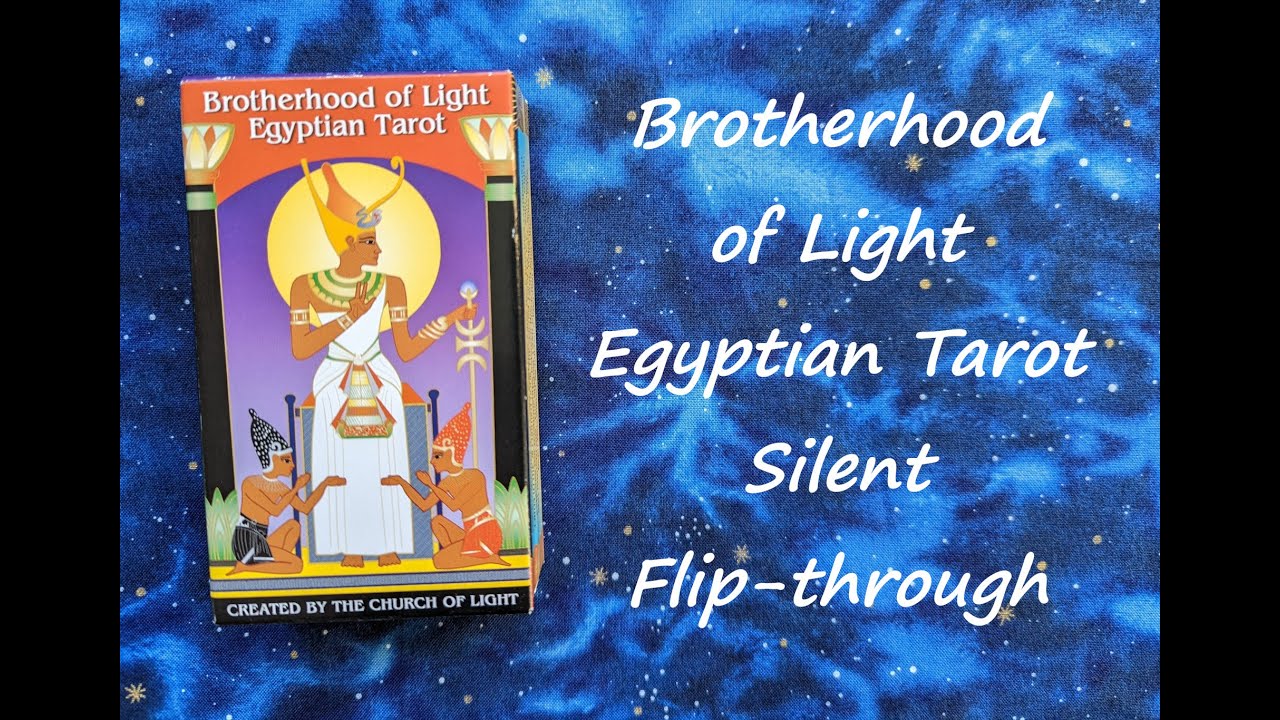 Brotherhood of Light Egyptian Tarot - Silent Flip-through - YouTube