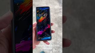 Walking with my first foldable, Samsung Galaxy Z Fold 5 Gray Absolutely stunning chasingdreams