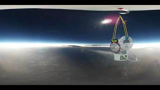 Eclipse totality 2017 Solid State Depot high altitude balloon panorama