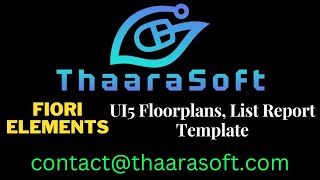 2 - Fiori Elements - UI5 Floorplans, List Report template