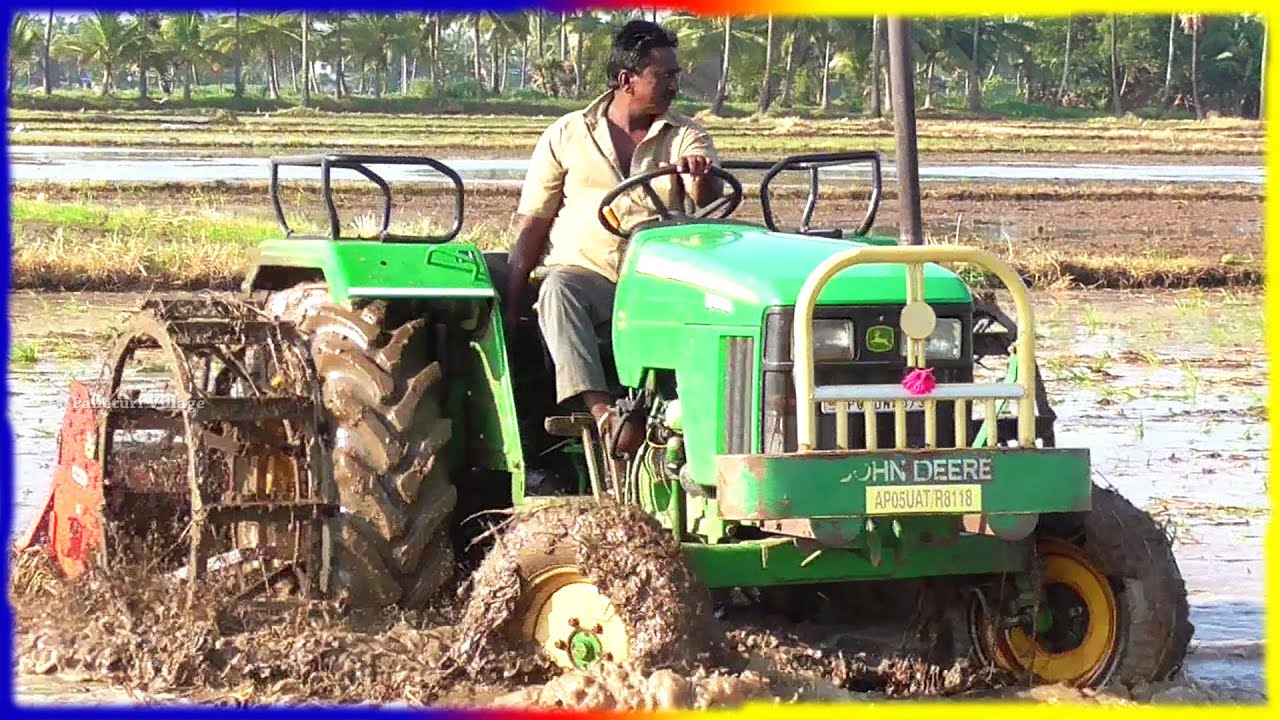 Crazy JOHN DEERE Tractor Video | Rotavator Tractors | JD 5038 D ...