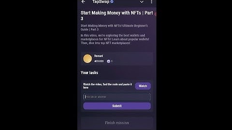 Start Making Money With NFTs | Part 3 Tapswap Code Today | 15 noveber Tapswap Code |