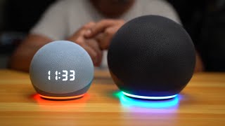 Amazon Alexa Echo 4th gen vs. Amazon Alexa Echo dot 4th gen  comparison ASMR