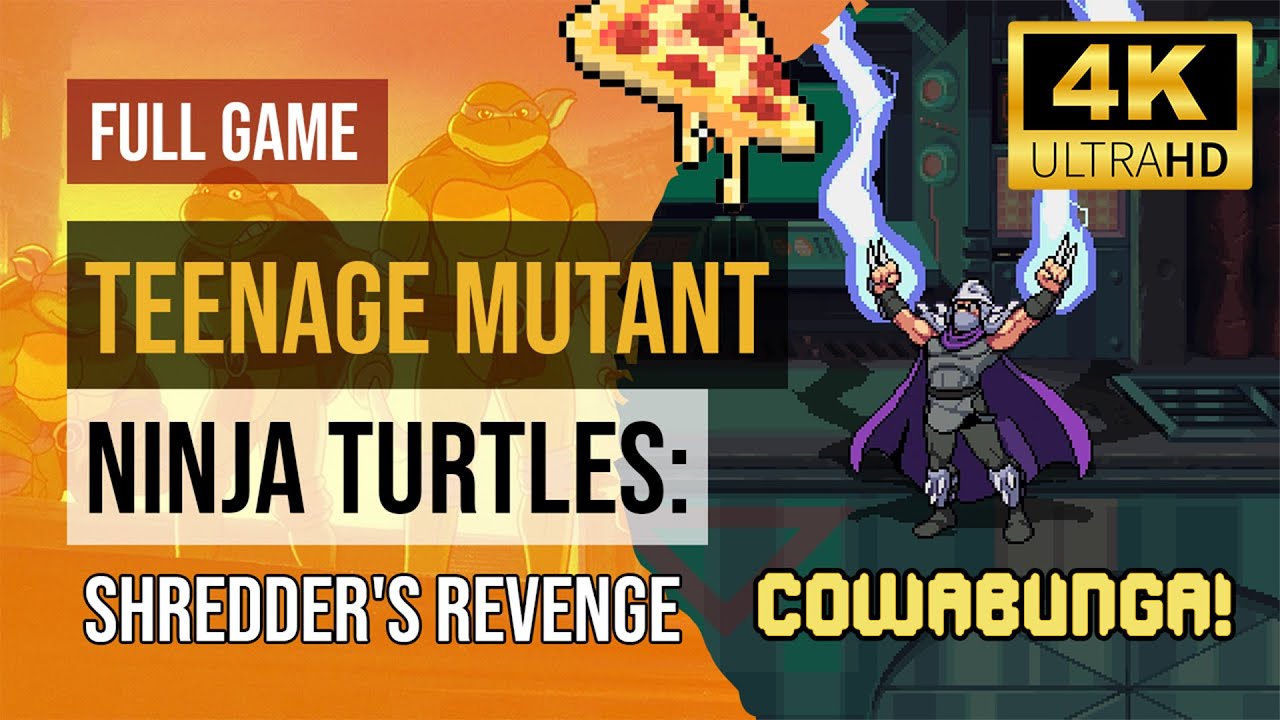 TMNT Shredders Revenge Full Gameplay Walkthrough PC (4K 60FPS) YouTube