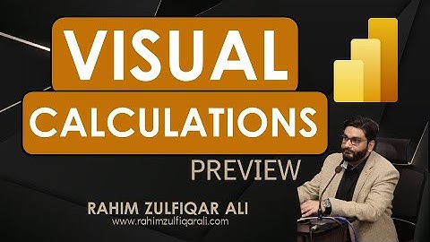Visual Calculations in Microsoft POWER BI Desktop Version | Examples