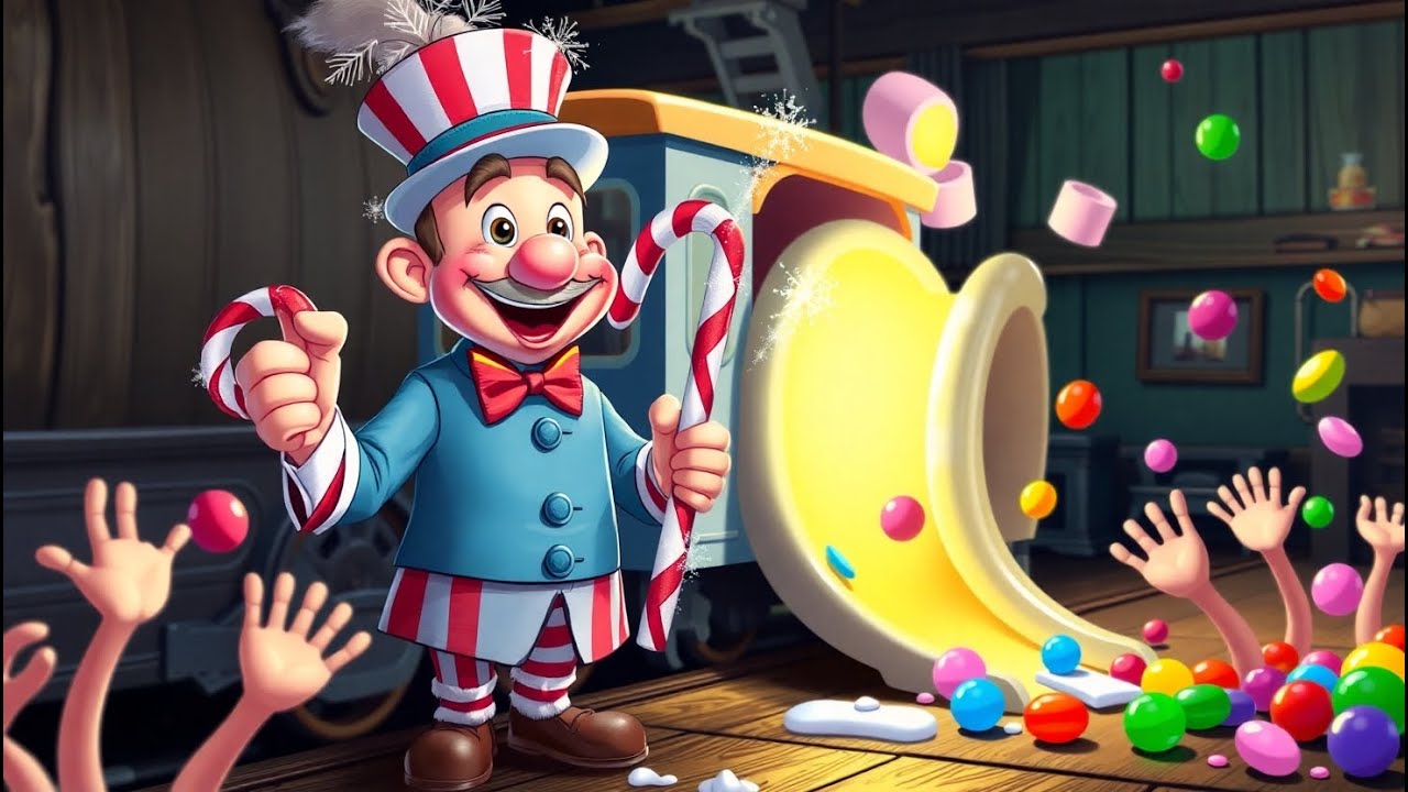 The Lollipop Train That Crashed into the Marsh | Candy Adventure Song for Kids | Fun Learning Rhyme