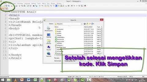Belajar Dasar Pemrograman Web - HTML