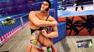 WWE 2K20: Kalisto vs Andre the Giant wrestling match