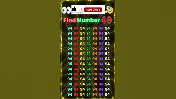 #find 49 #iqtest #challenges #opticalillusion #gkfacts #quiz #shortsfeed #1millionsubscribers