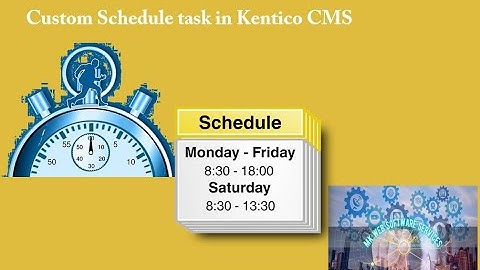 Custom Schedule Task in Kentico CMS