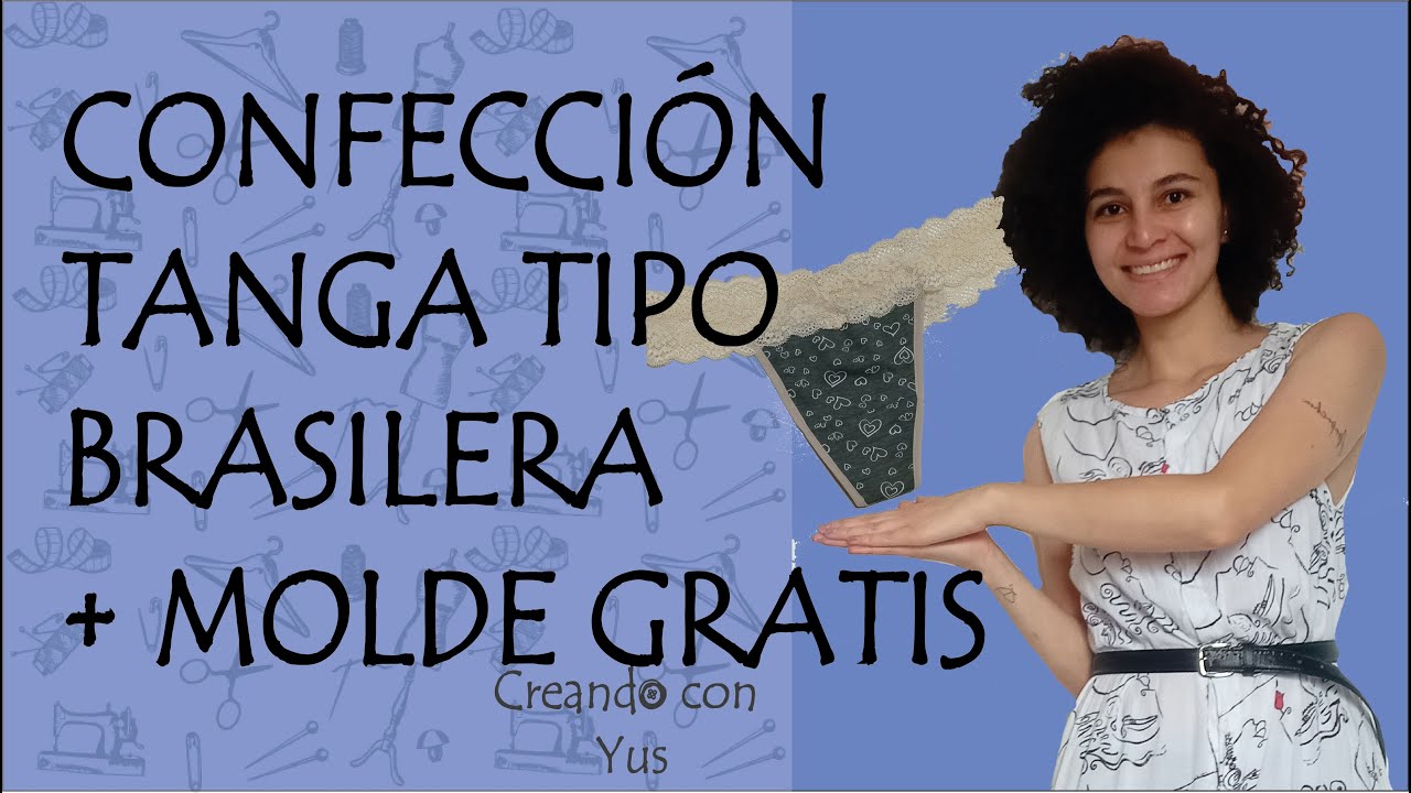 como hacer tanga brasileta + molde gratis *fácil y rápido