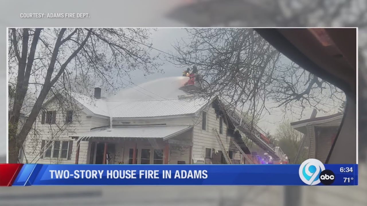 Two-story house fire in Jefferson County - YouTube