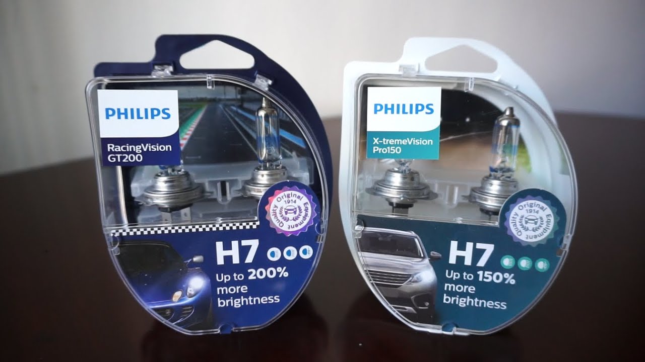 Mart save Distinguish Philips RacingVision GT200 vs X-tremeVision Pro150 - YouTube
