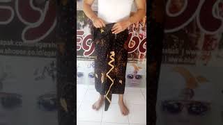 EgarBali kamen rayon bali hitam motif hd