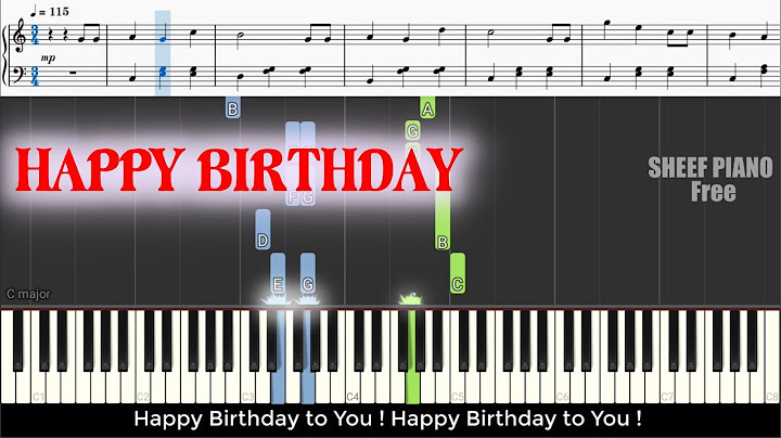 Happy birthday piano hướng dẫn