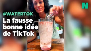 Pour vous faire boire de l’eau, ces utilisateurs de TikTok ont une fausse bonne idée