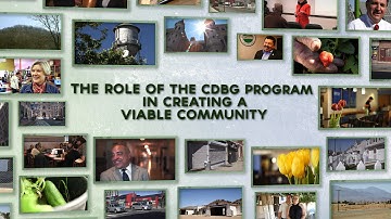 The Role of the CDBG Program in Creating a Viable Community