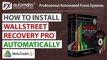 How to install WallStreet Recovery PRO in MetaTrader 5 with automatic installer