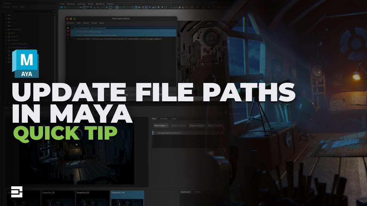 How to Repath Files in Maya - YouTube
