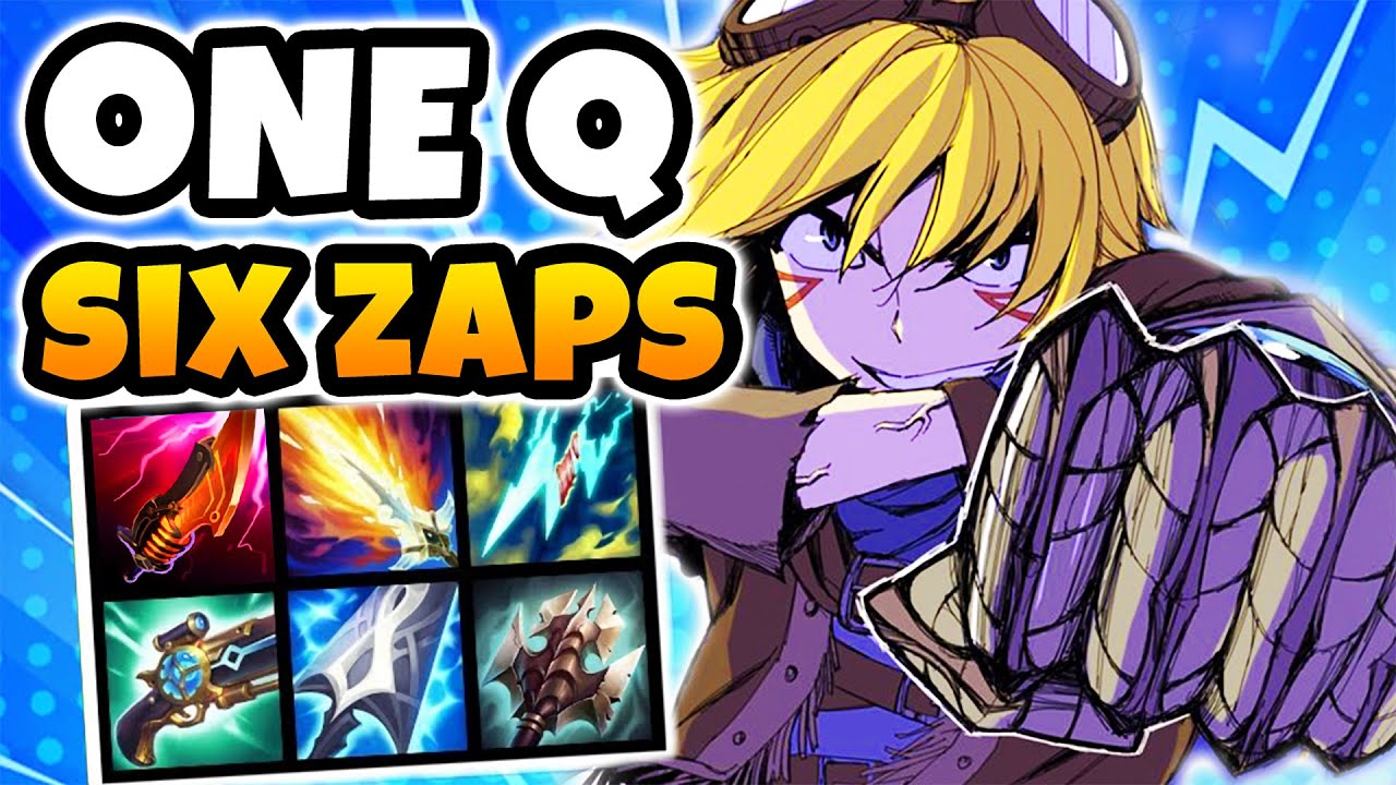 I created the DEADLIEST Ezreal Q of all-time AGAIN (6 zap items at once, 1v5 God Mode)