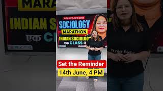 Indian Sociology in One Class | Set the reminder #pwugcnet #ugcnetpreparation