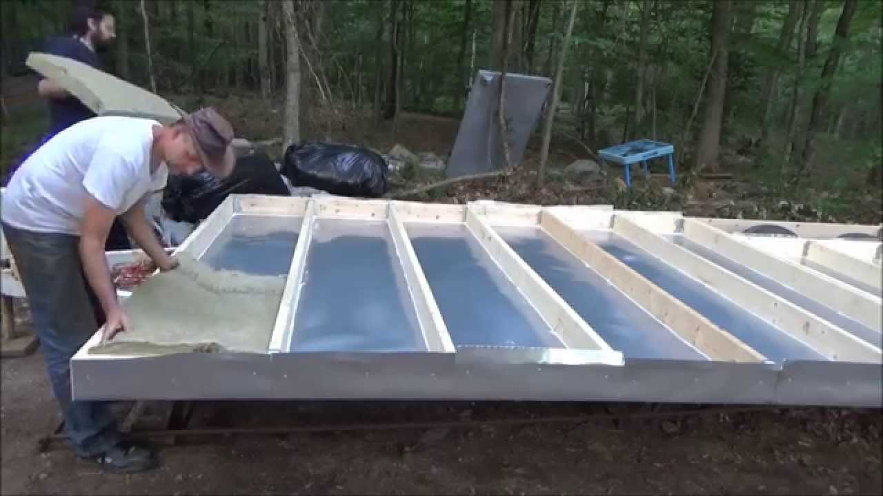 laying floor insulation in my tiny house on wheels - youtube