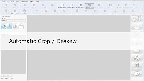 Panasonic "Image Capture Plus" Demo - Automatic Crop, Deskew