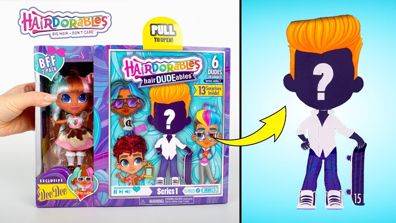 ⁣Открываем коробки с куклами Hairdorables HairDUDEables. Найдем ли мы идеальную пару?