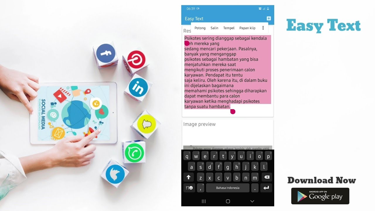 Simple Teks Easy Text - Cara mudah agar tulisan buku dapat dicopy paste ke media ...