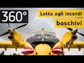 Combatti gli incendi boschivi insieme ai piloti dell'Aeronautica spagnola (video a 360 gradi)