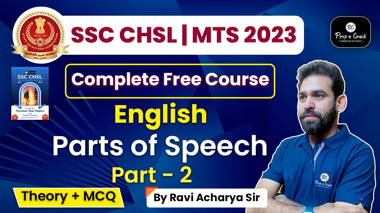 SSC CHSL 2023 | SSC MTS | English Class | Parts of speech Part - 2 | By ...